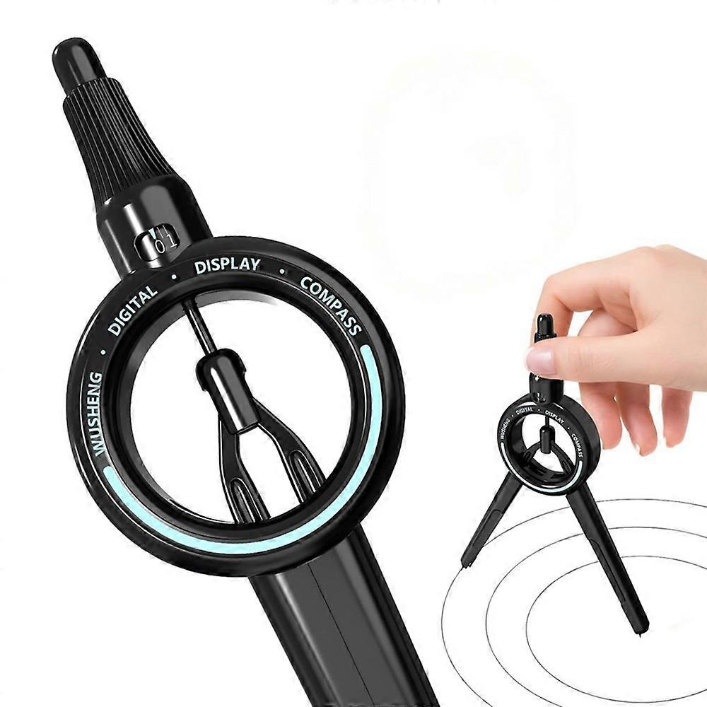 Digital Compass Geometry Tool Visible Radius Math Compass, School Supplies Student Woodwork Drafting Drawing Circle Tool