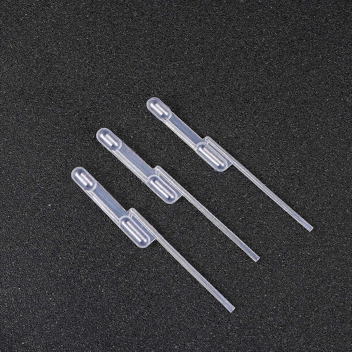 Double-Cell Pasteur Straw Quantitative Burette White Plastic Buret 100Pcs
