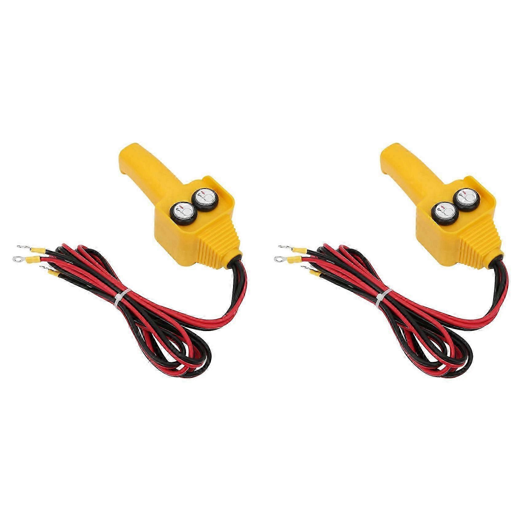 2X Car Winch Remote Control Switch Winch Remote Control Button Kit Switch Wired Winch Handle Switch-SFYGV