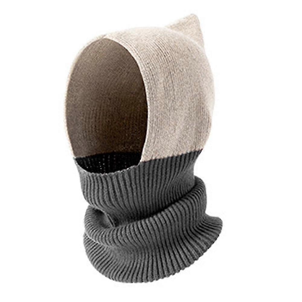 Full Face Neck Warm Hat with Windbreak Function for Skiing