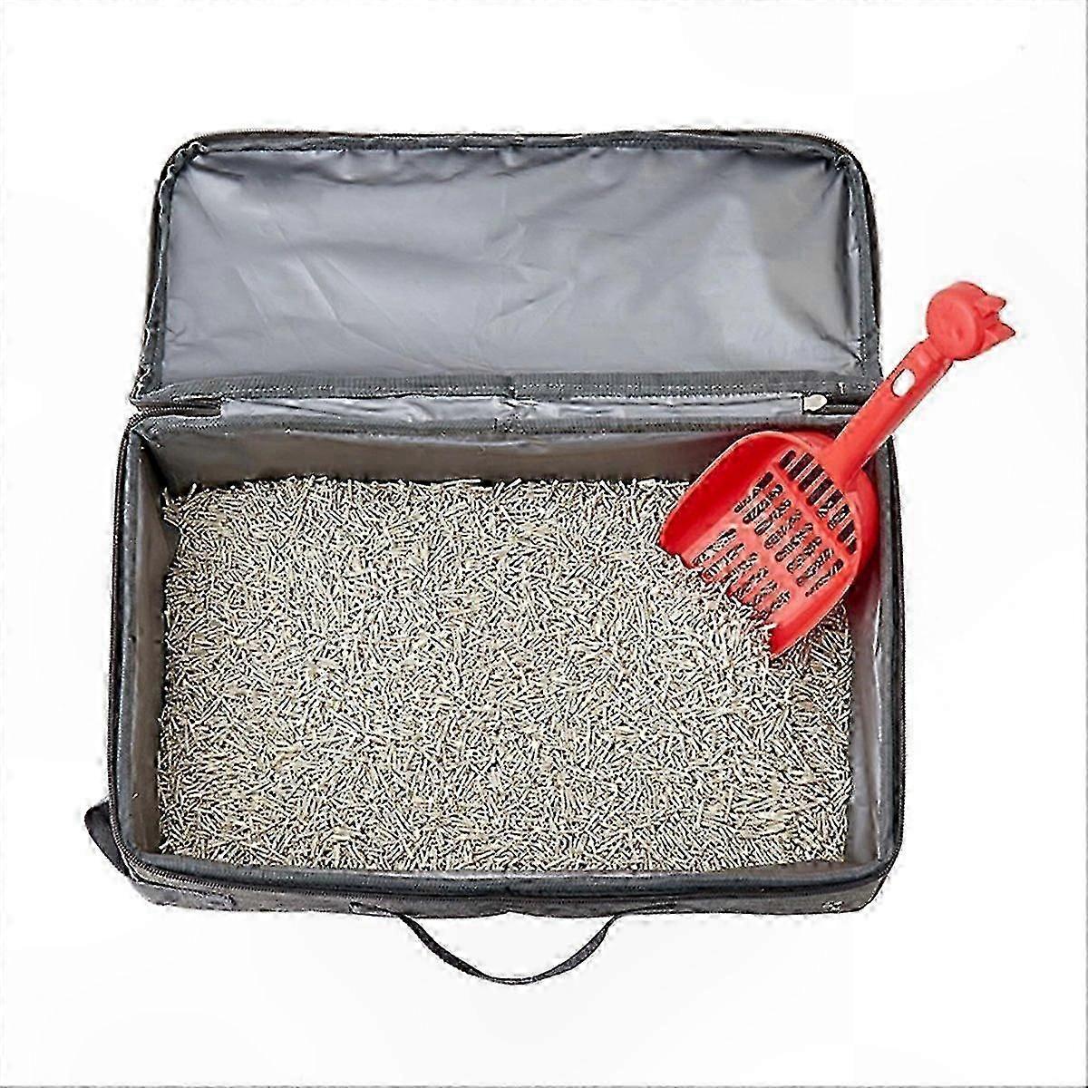 Zipped Foldable Cat Litter Carrier