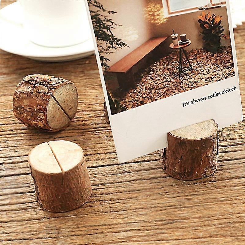 Rustic Wooden Stump Table Clip