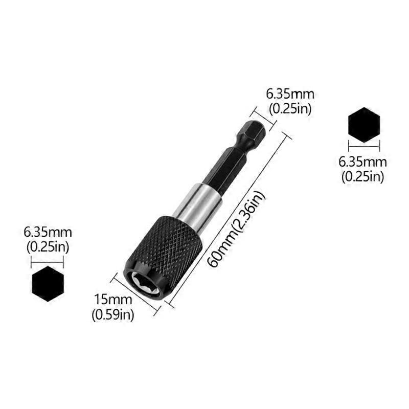 Hexagonal Quick Release Self-Locking Extension Rod Electric Drill Driver Quick Transfer Rod Screwdriver Extension Rod Tool
