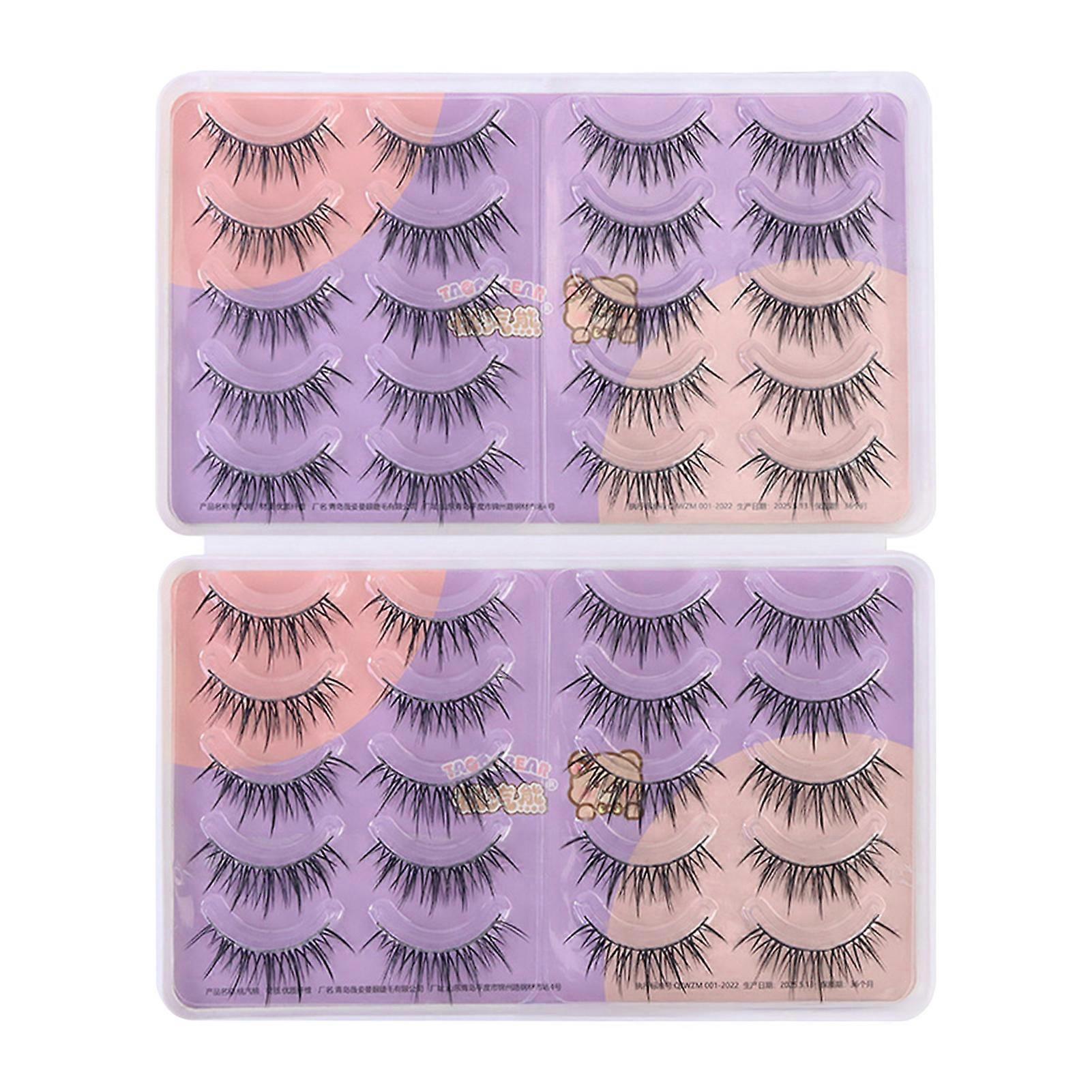 20-Pair Lightweight Wispy False Lashes