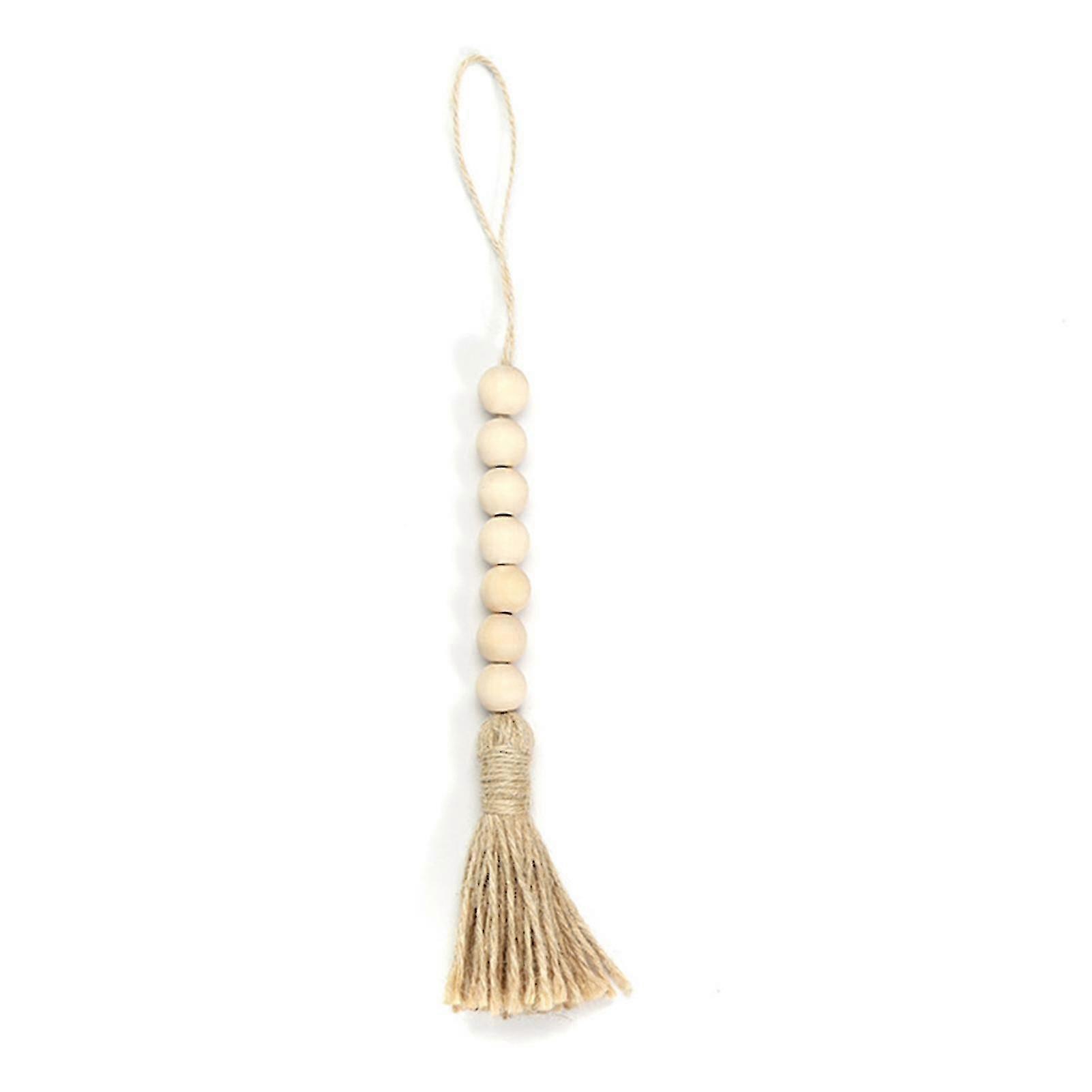 Rustic Wood Bead Garland Boho Decor