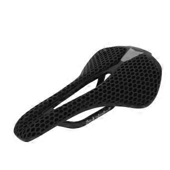 3D Printed Bike Saddle Hollow Breathable Lightweight Cycling Seat Cushion Shock Absorbing for Road Mountain Bikes-brnv