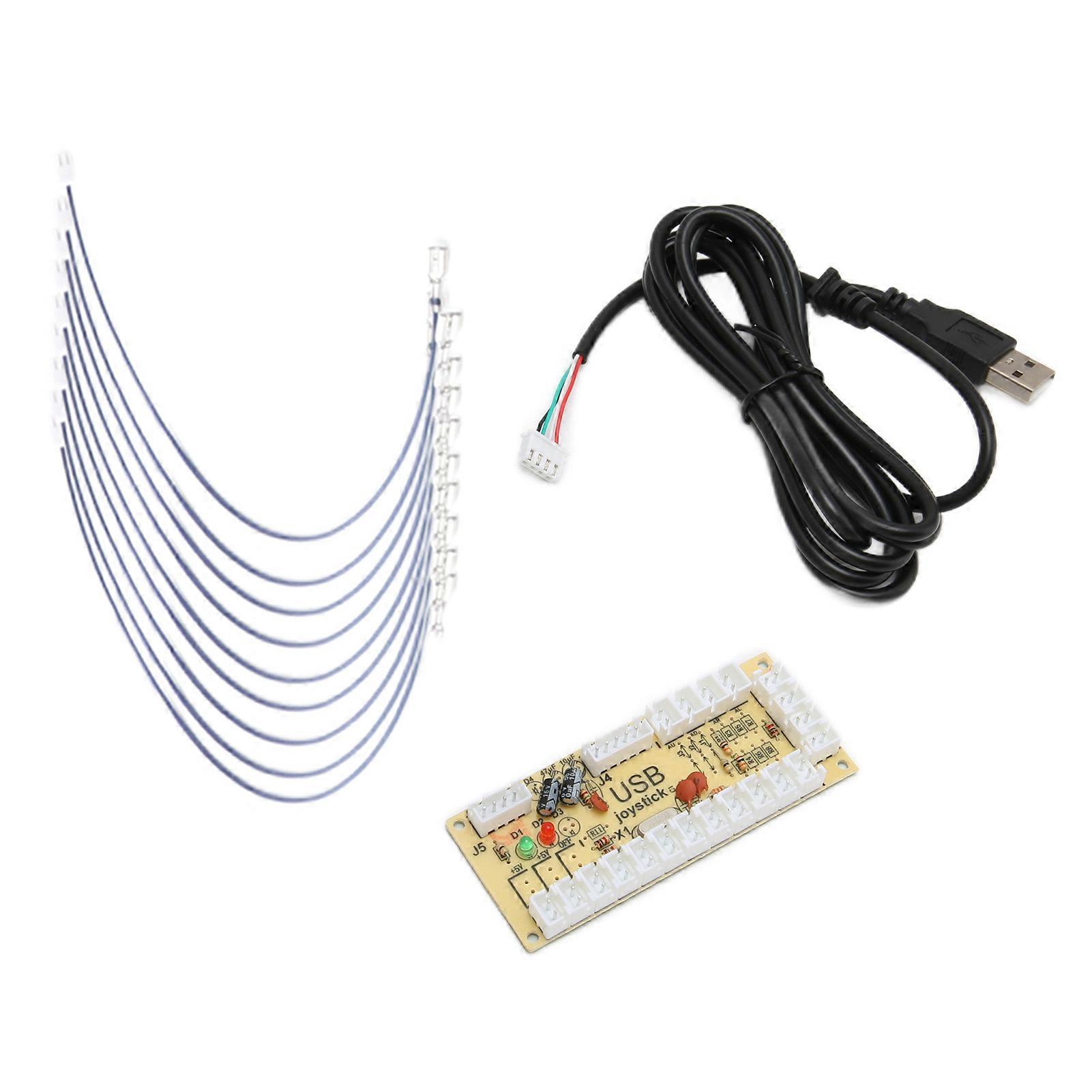 QM070911 No Delay Arcade USB Encoder DIY Arcade Encoder for Raspberry Pi 1 2 3RetroPie