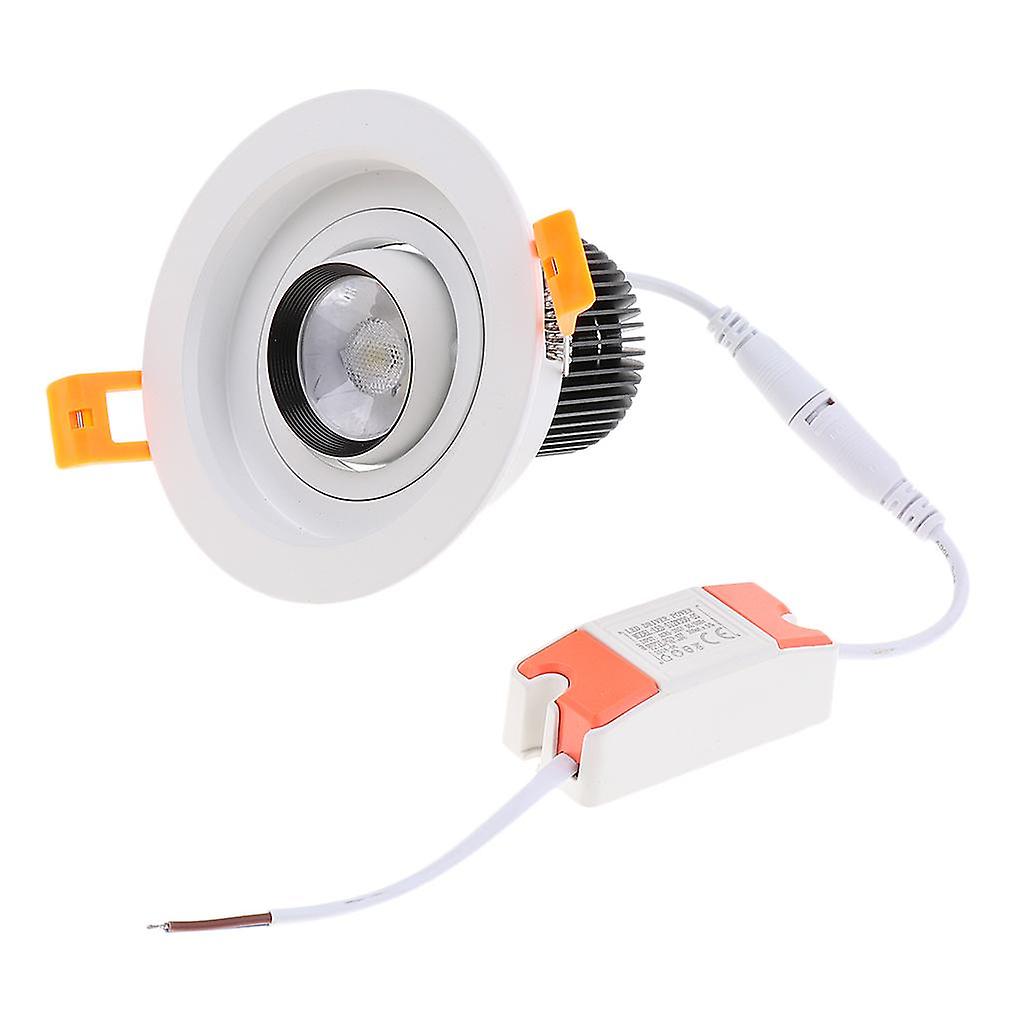 Recessed Adjustable LED Downlight COB Ceiling Spotlight with LED Driver  10W