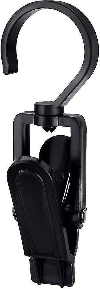 20 Pack Hook Accessory Clips - Plastic Hangers With Clamp And Notches Rotating Hooks Clips For Shoes