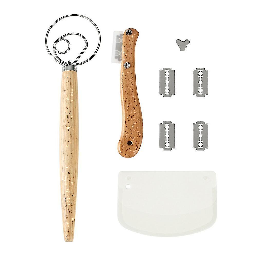 Bread Baking Tool Set Bread Scraper Dough Whisk Dough Scraper For Bread Cake Pizza