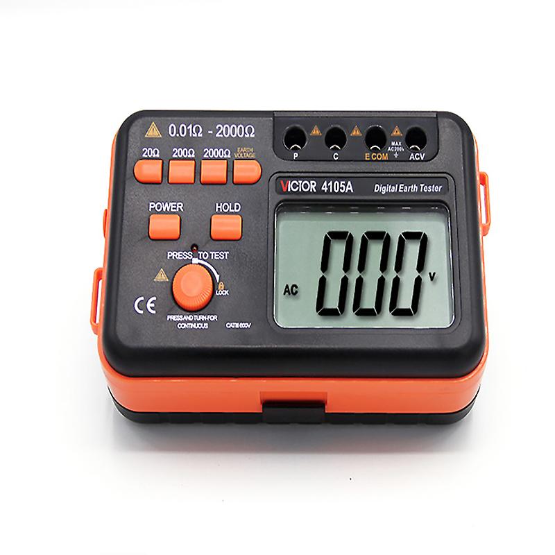Vc4105a/b Grounding Resistance Tester High Precision Lightning Protection And Lightning Protection Digital Resistance Mete