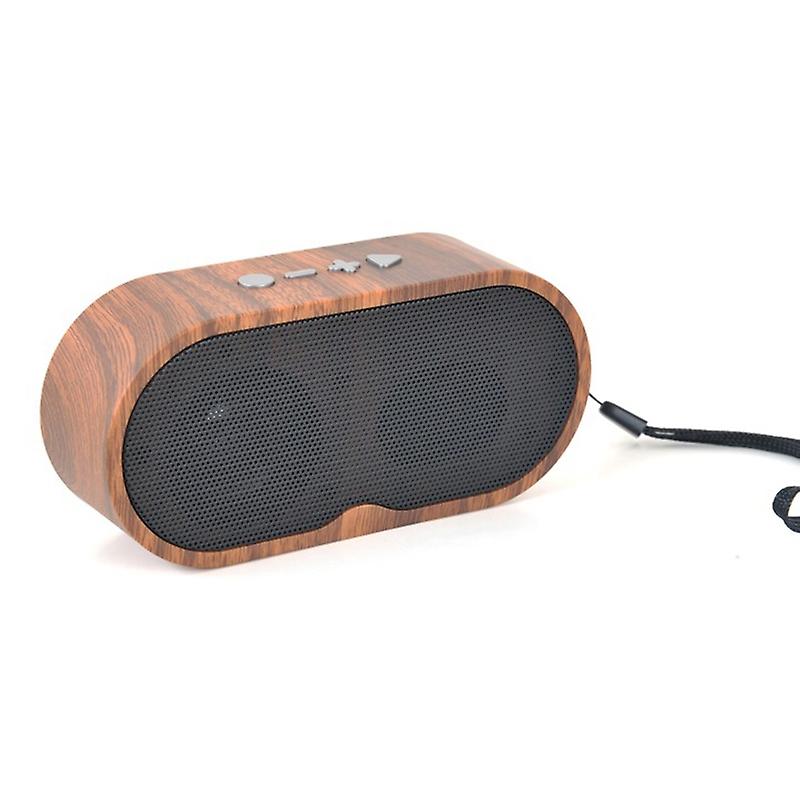 F3 Retro Wood-Grain Bluetooth Speaker Brown
