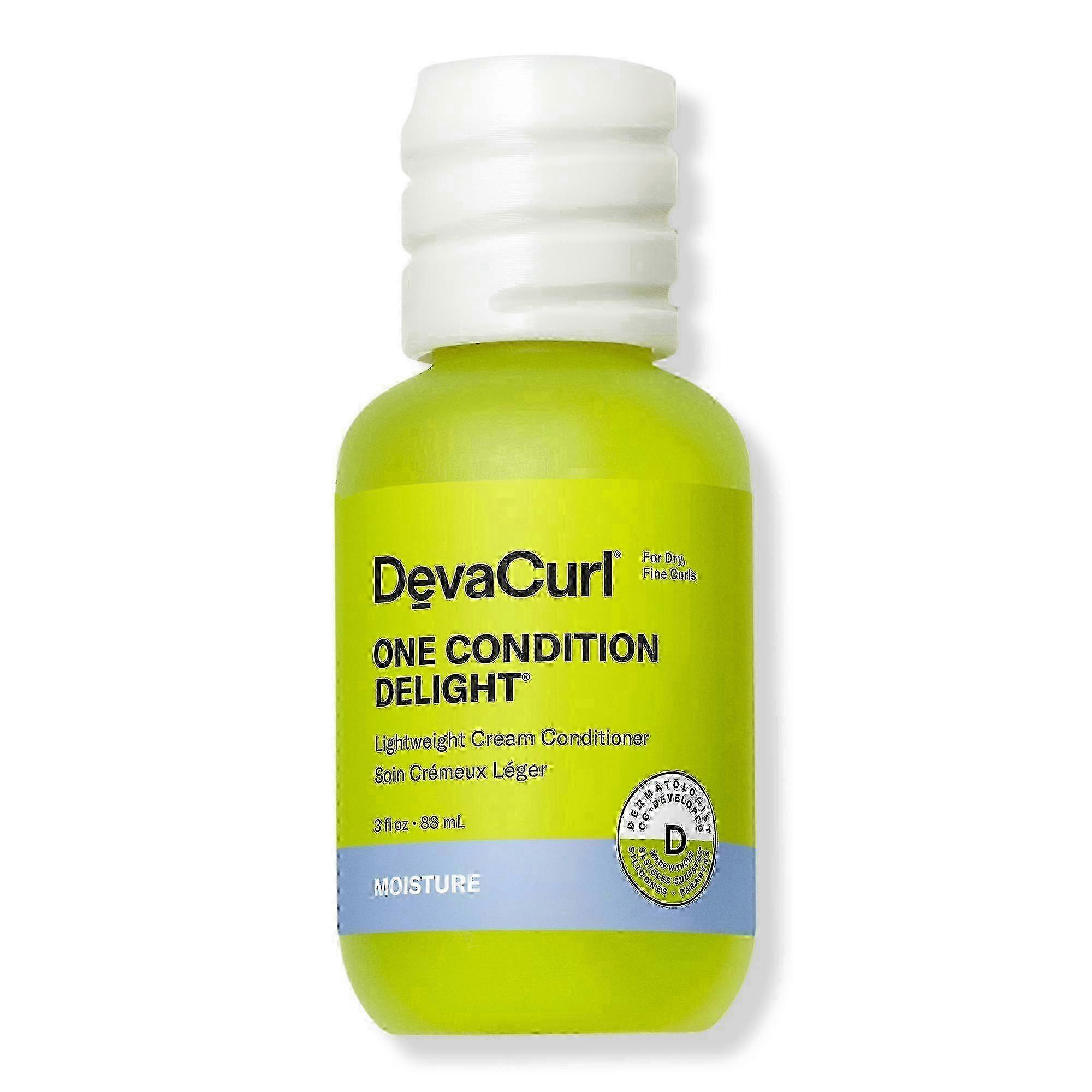 Devacurl Travel Size One Condition Delight Lightweight Cream Conditioner, 3.0 Oz
