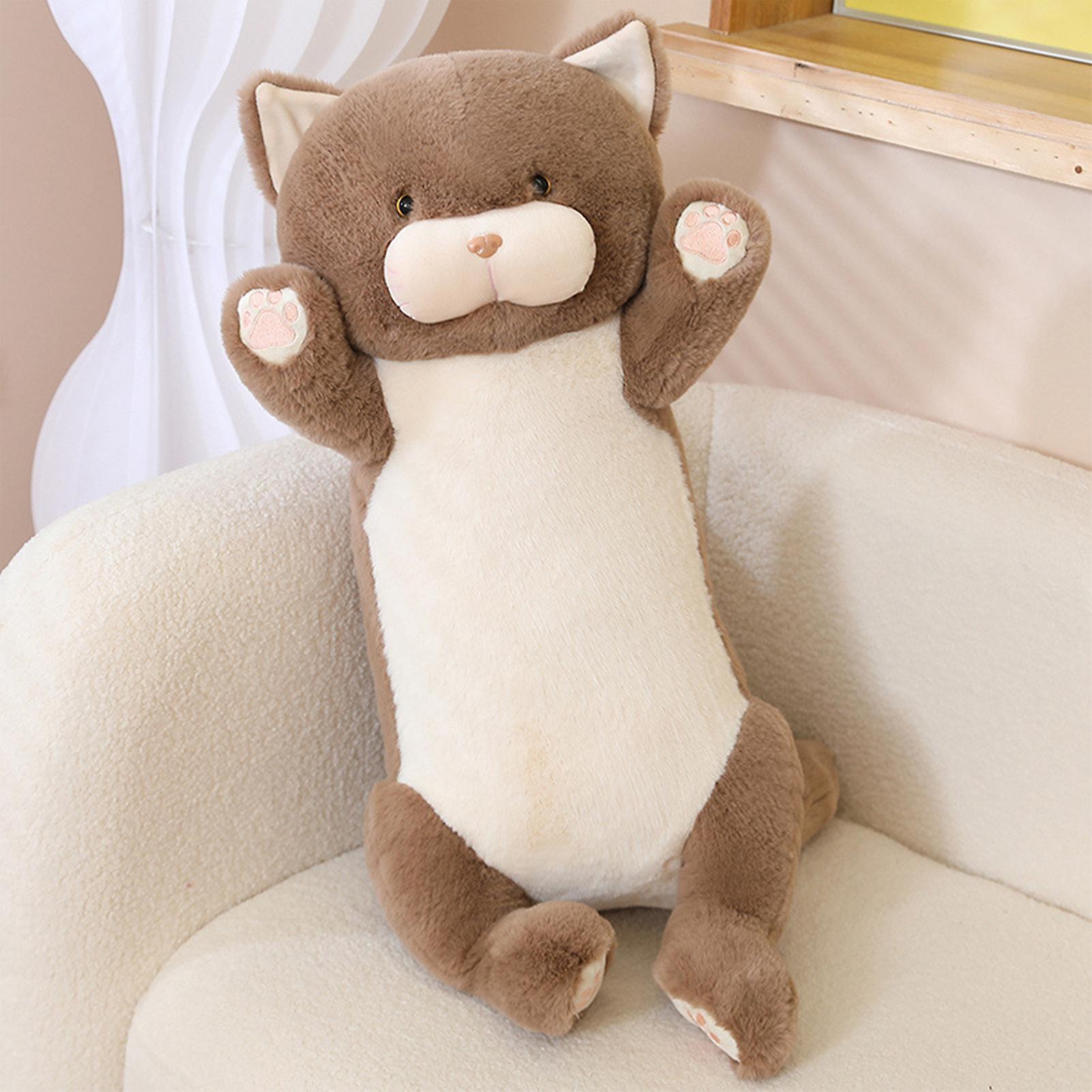 45cm Plush Long Cat Pillows Plush Long Throw Pillow Toy For Working Resting Reading