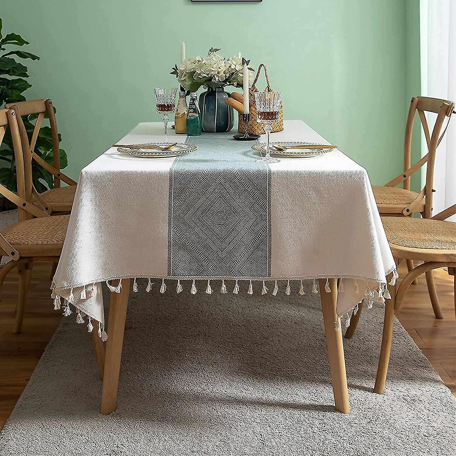 Tablecloths Rectangle Washable Table Cloth Heavy Duty Dust-proof Table Cover For Party Kit