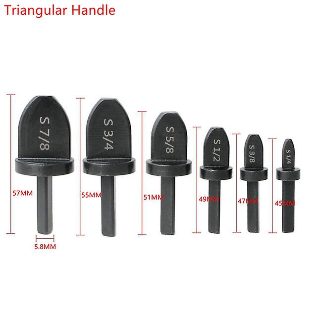 6Pcs/set Copper Pipe Drill Bits Flaring Hex Handle Practical Tube Expander Set Accurate Rotary Tool Swaging Air Conditioner