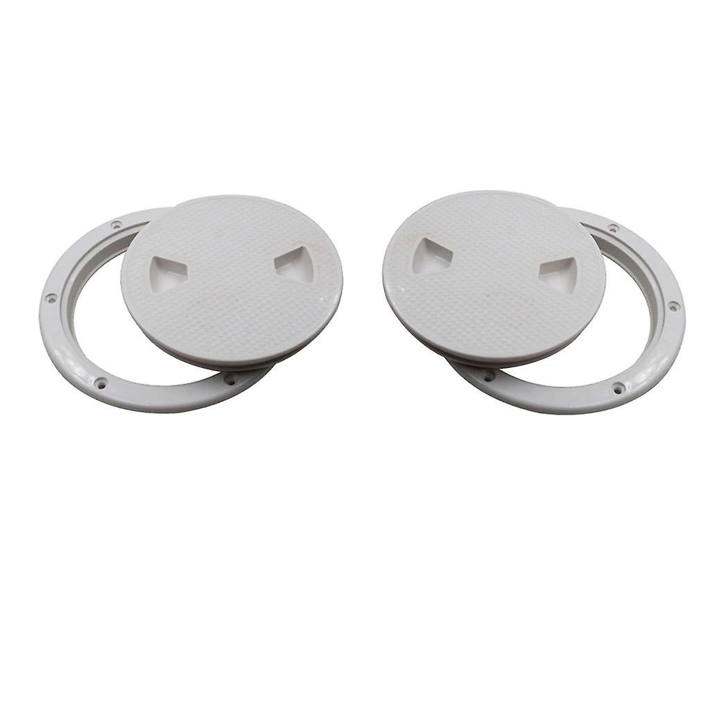 2X Non Slip 4" Deck Inspection Access Hatch Cover For Marine Water Tight