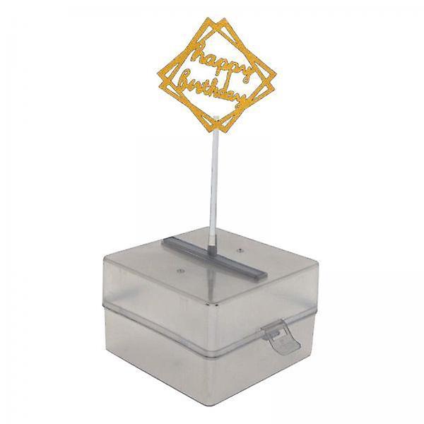 5xPlastic Cake Money Box Denaro sicuro Pulling Laurea e compleanno accessorio