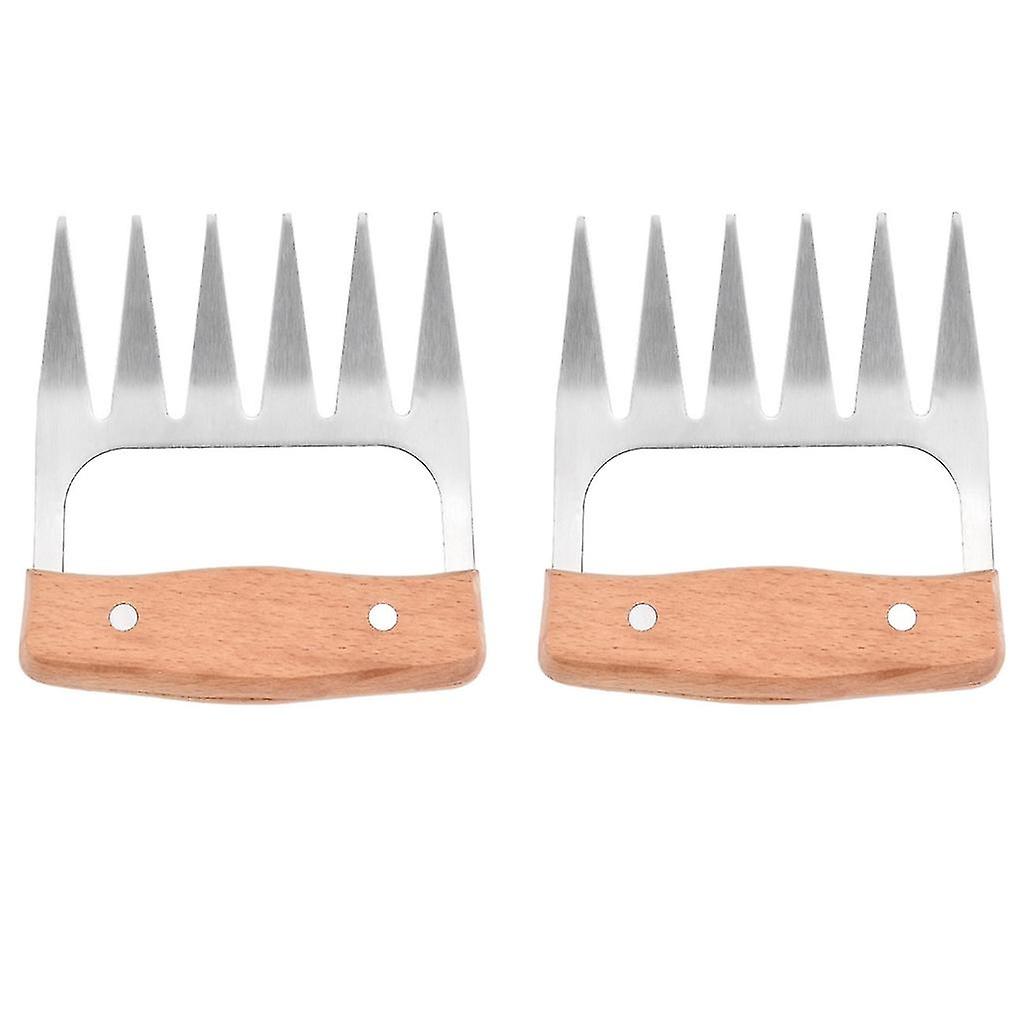 2pcs Manual Bear Claws Barbecue Fork Bbq Meat Fork Tongs Pull Meat Handler