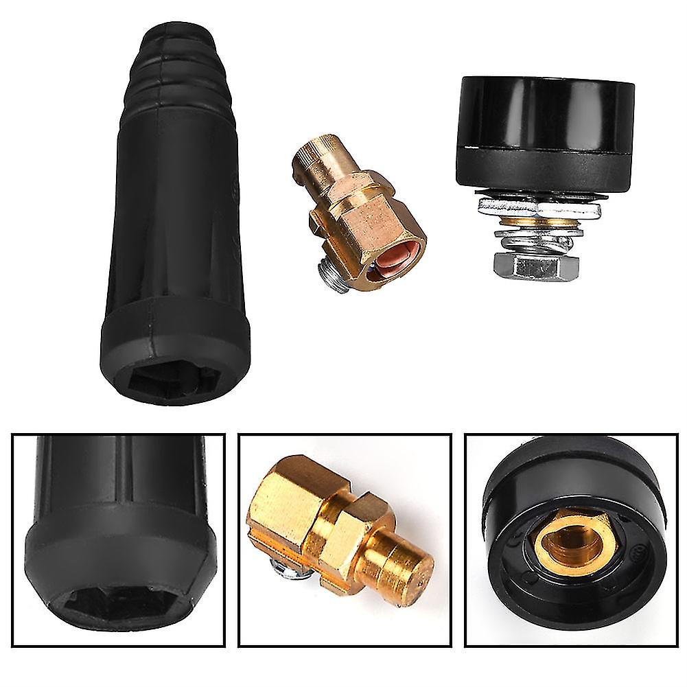 1pc Black European Style Welding Cable Quick Connector DKJ35-50 Quick Fitting Adapter