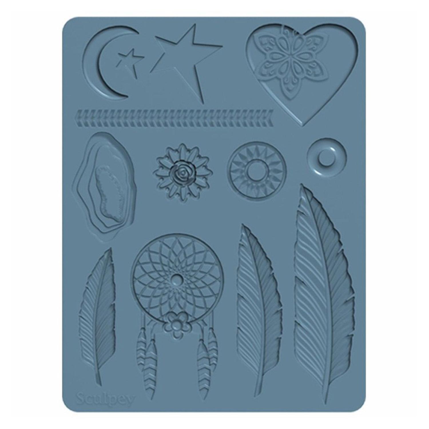Sculpey Silicone Mold - Boho Chic