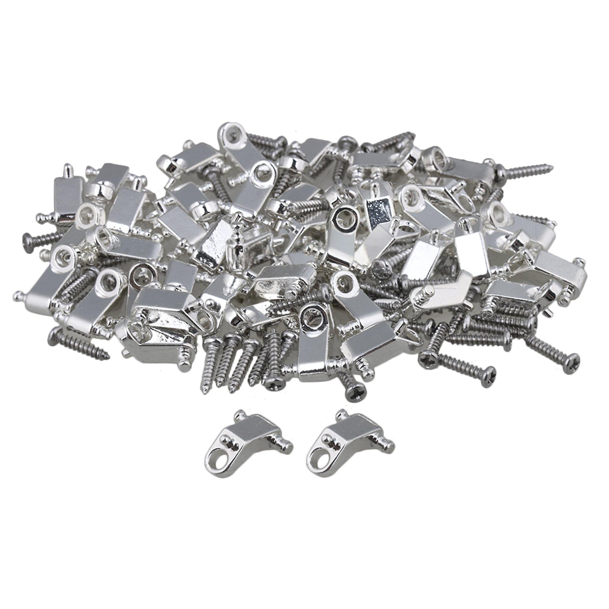 100 Pieces String Retainers Roller String Trees for Electric Guitar