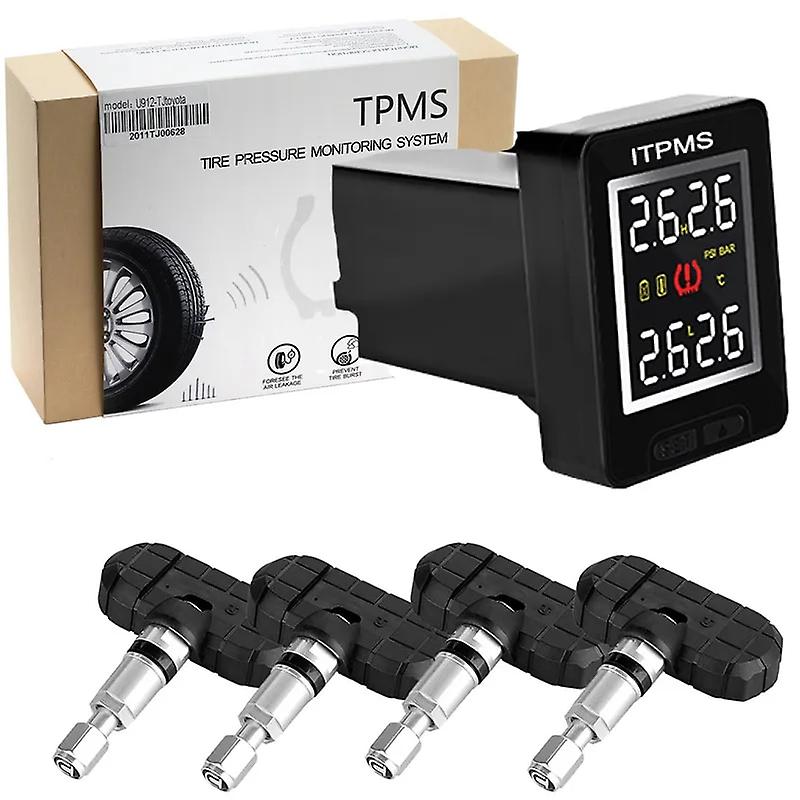Carued Tpms For Honda Car Tyre Pressure Monitoring System + 4 Internal Sensors Wireless Tmps Tire Pressu U912nf
