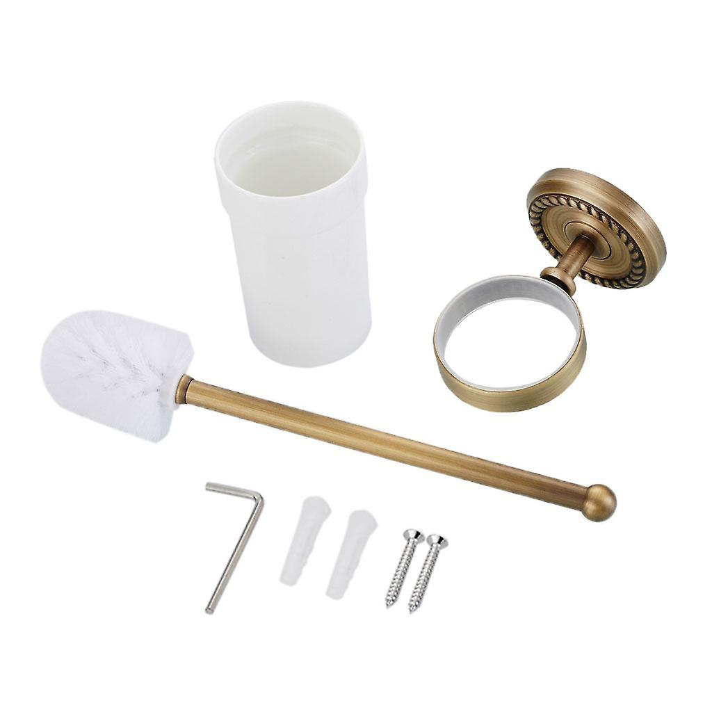 Kylpyhuoneen seinälle asennettava messinki-wc puhdas harjapidike keraamisella kuppisarjalla
