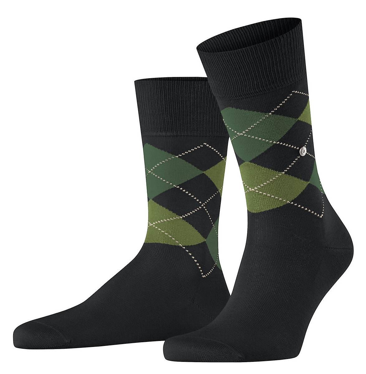 Burlington Manchester Socks - Black/Green