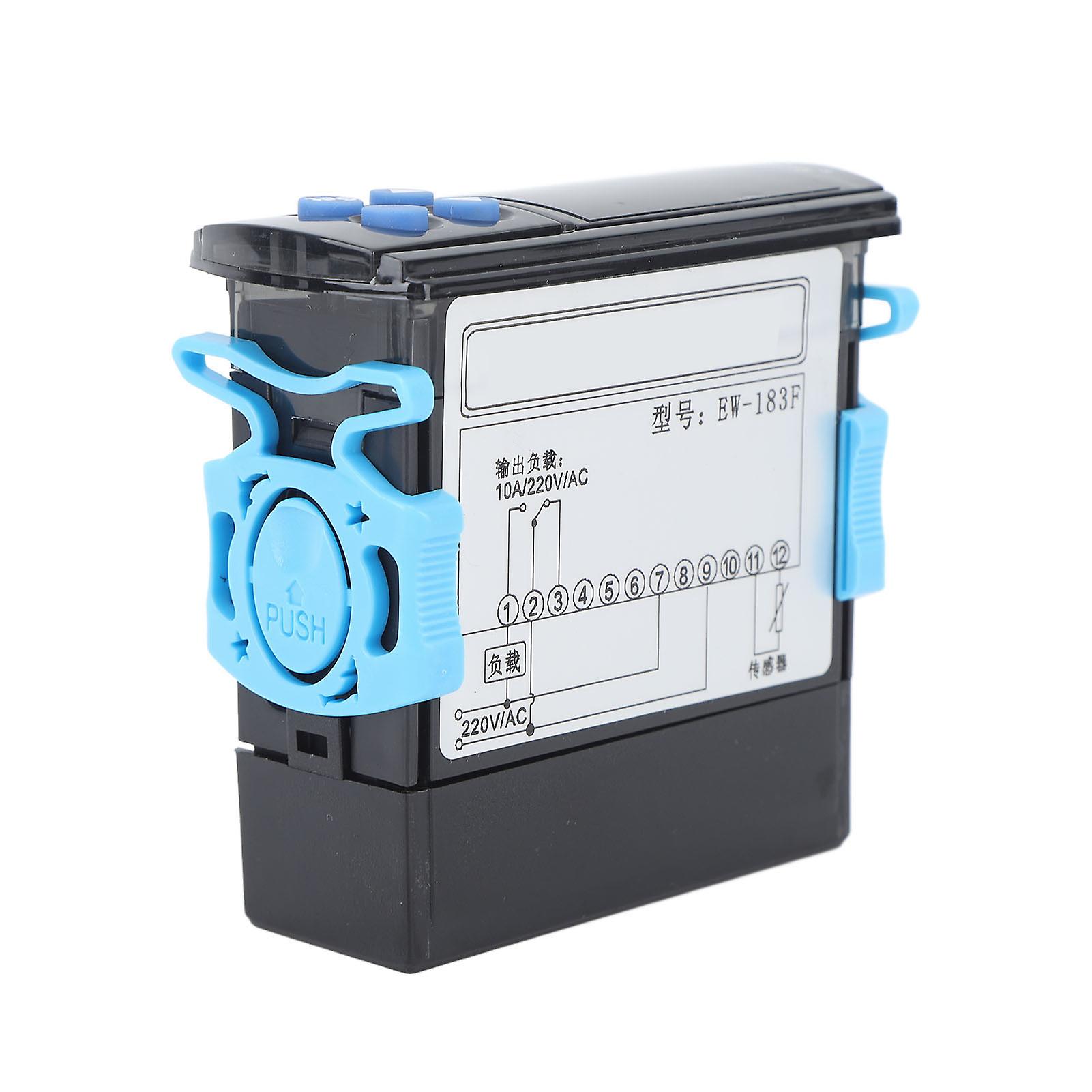 Universal Temperature Controller Dual Display Window Microcomputer Thermostat for Cooling Heating AC220V