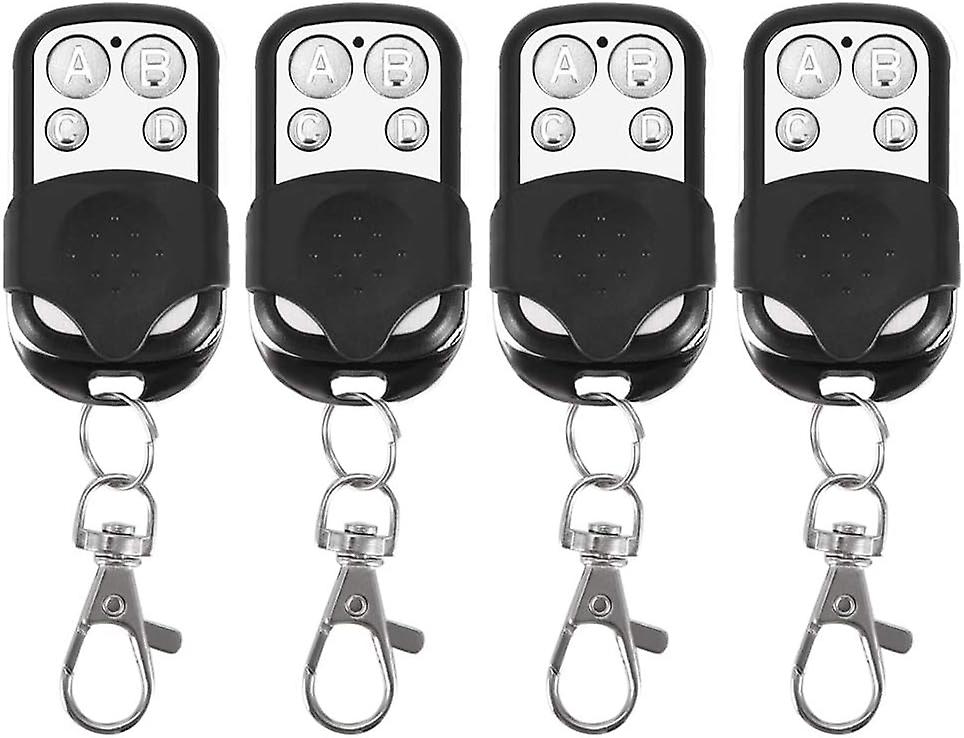 4 Universal Garage Door Opener Remote , Garage Door Remote Automatic Gate Remote Control, Garage Remote Control Key , Garage Fob Keys for Car Garage
