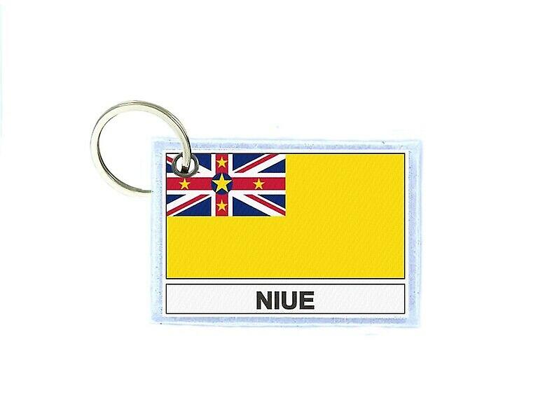 Key key door prints double-sided NU niue flag