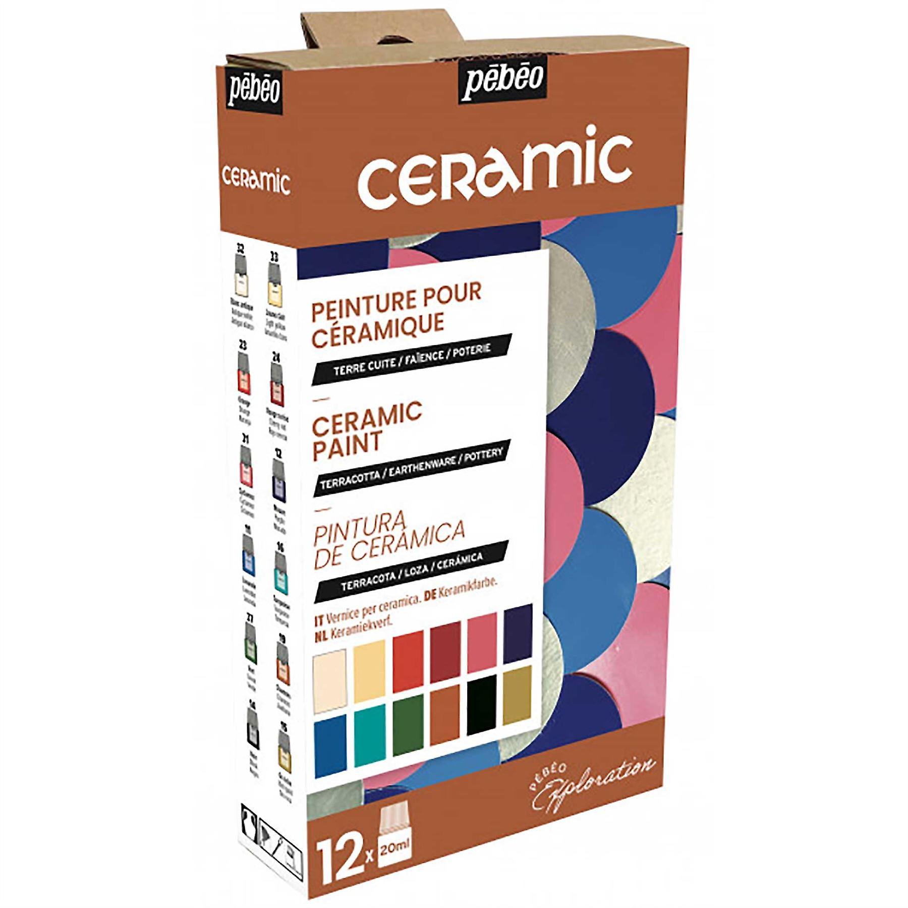 Pebeo Ceramic Paint Exploration Set 12 x 20ml
