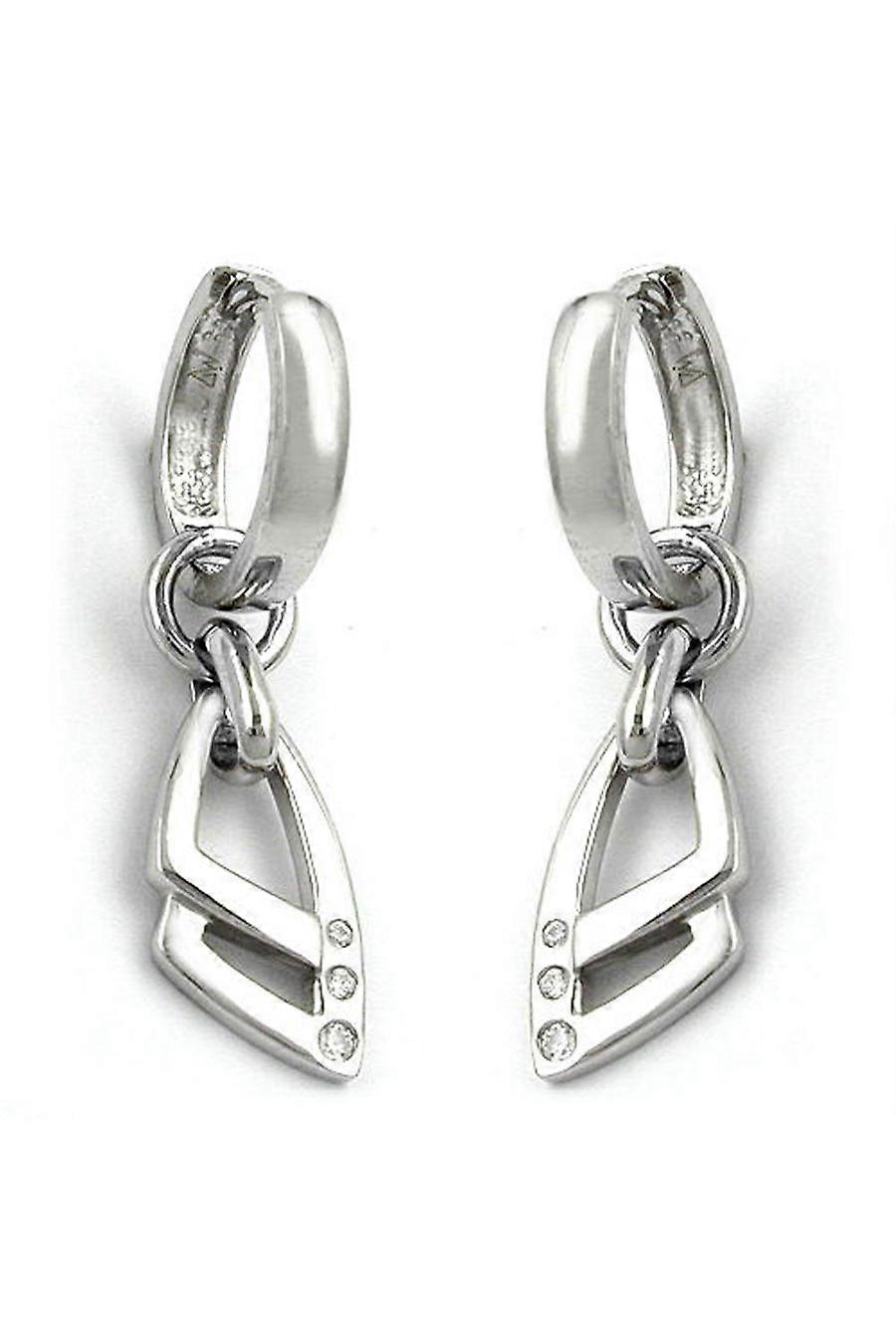 Earstud Two Pendants Silver 925 - Gl91277