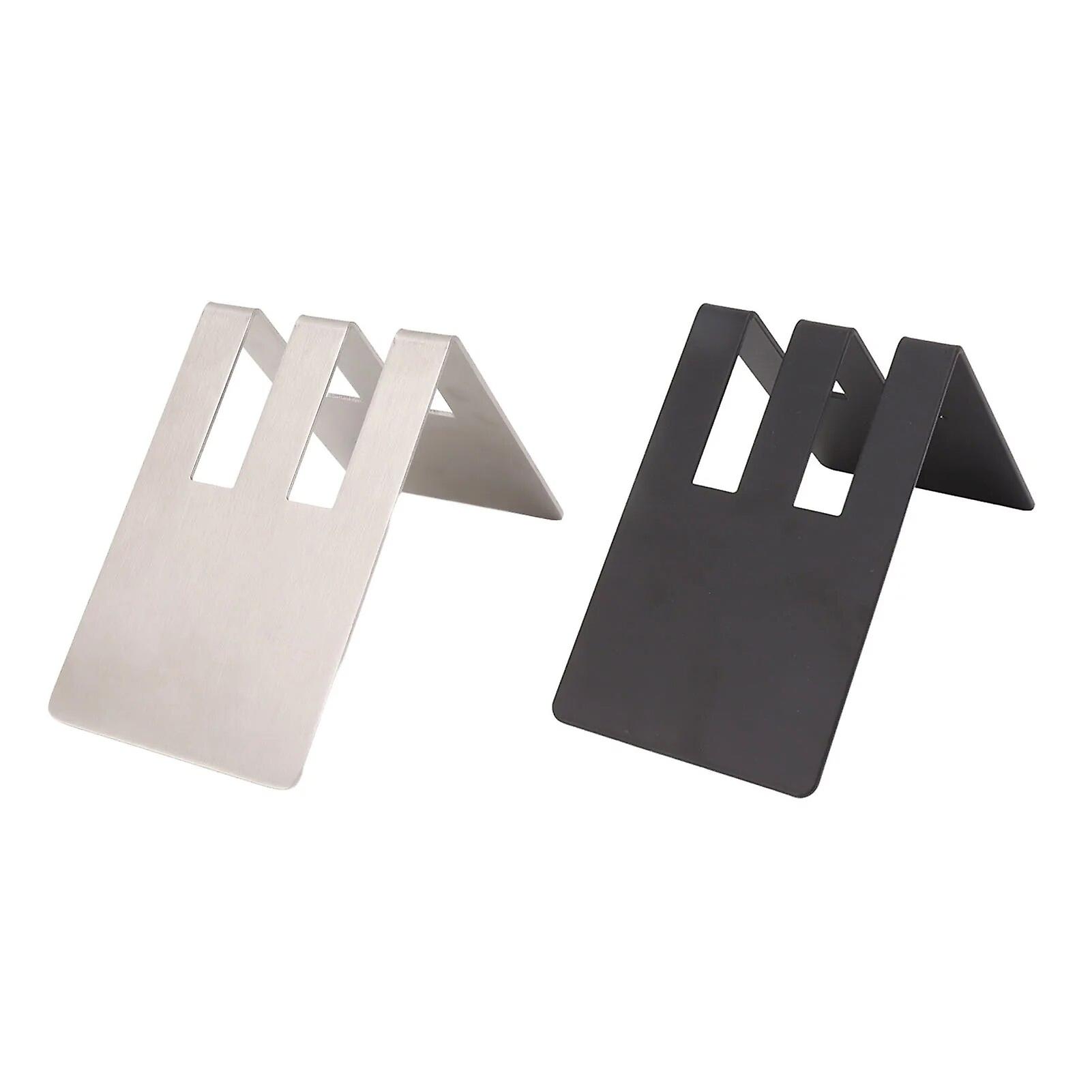 Coffee Paper Filter Holder Standing Design Double Capacity Stainless Steel Paper Coffee Filter Holder Stable for Bar Counter~7396