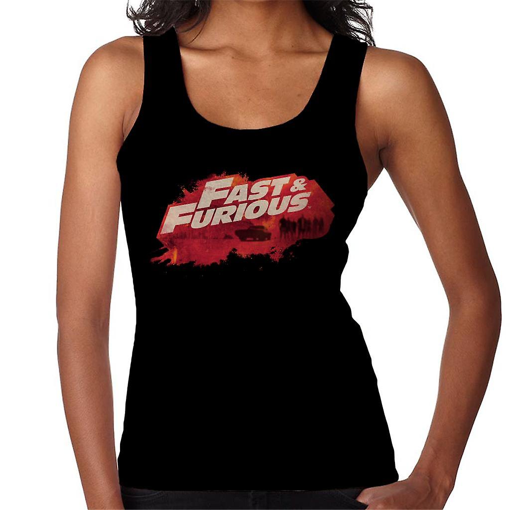 Fast and Furious Logo Character Backdrop Women's Vest