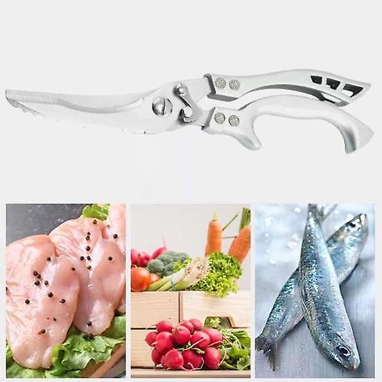 Kitchen Scissors Spring Loaded Multi-functional Lightweight Useful Fish Turkey Poultry Shears for Cooking