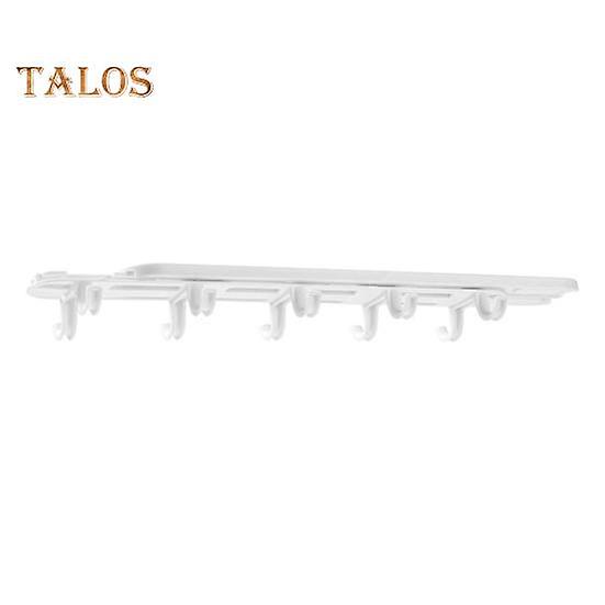 Row Hook Stretchable Storing Plastic Great Kitchen Cabinet Top Double-row Hanging Rack Home Supply