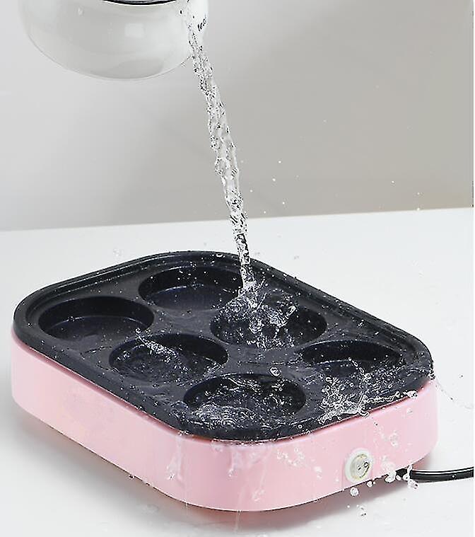 220V Household Electric Waffle Machine Eggs Hamburger Baking Pan Non-stick Breakfast Pancake Making Pot Machine Eu/au/uk