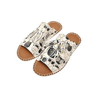Men Vegan Leather Beige Ankle Boots - Astronomy Map Design