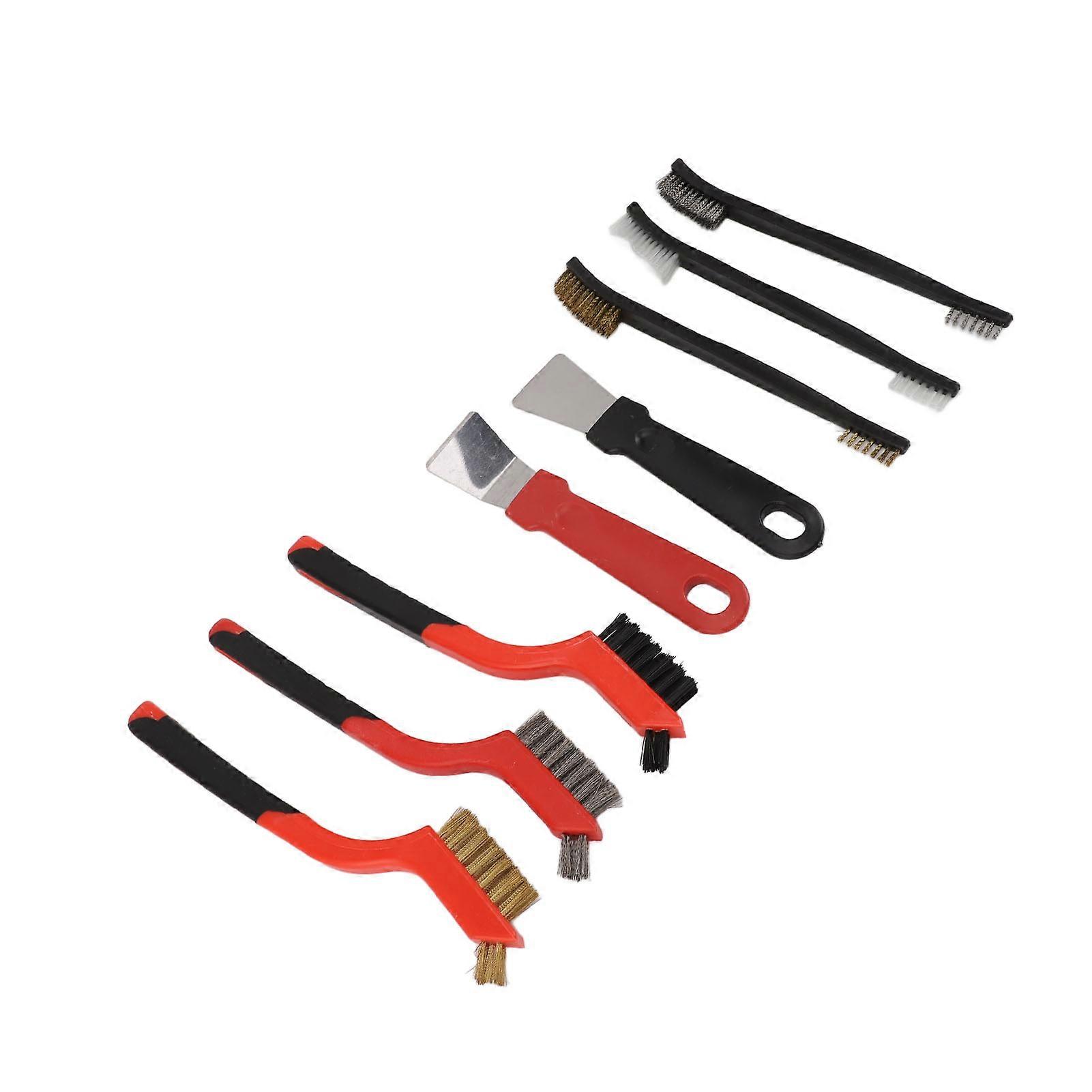 8Pcs Wire Brush Set for Stove Cleaning with Scraper 17.8x3.8cm