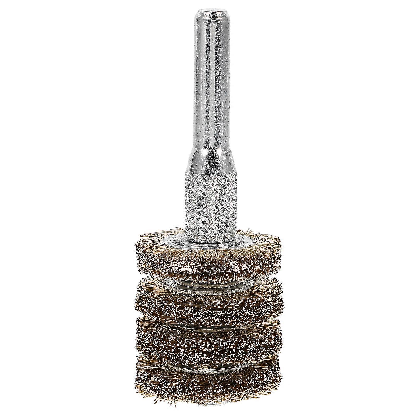 Wire Brush For Drill 4-layer Wire Brush Drill Attachment Rust Remover For Metal