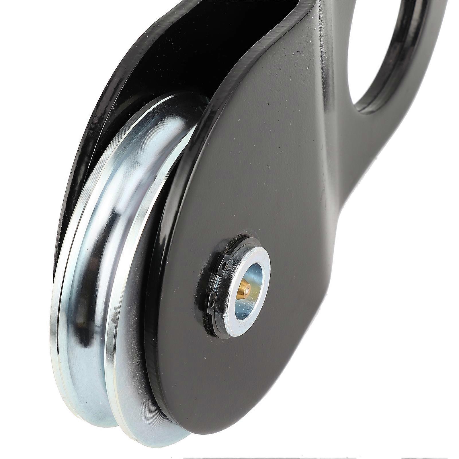 10T/22000lb Snatch Block Pulley Recovery Double Winch Capacity Vehicle Tool Accessories