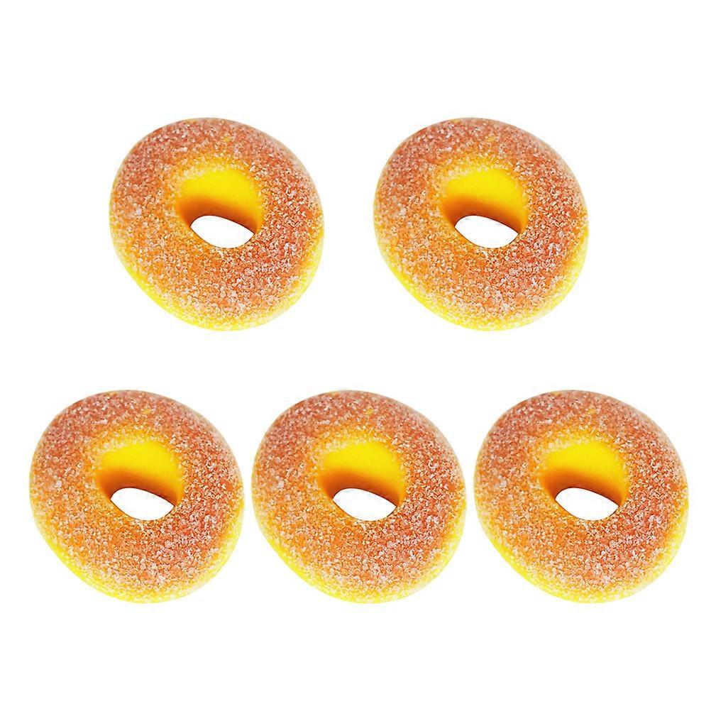 Lot de 5 accessoires de photographie en forme de beignet artificiel en polyuréthane, décoration à faire soi-même