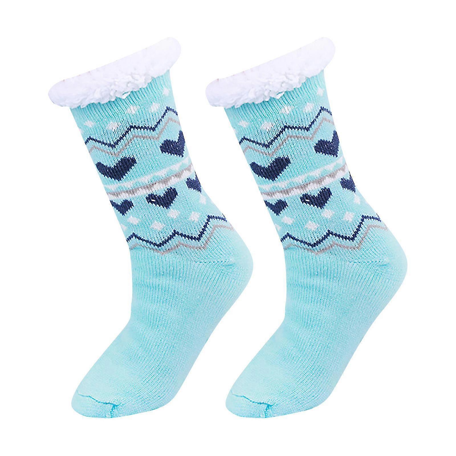 plush ski resistant socks thickened cashmere indoor knitting socks