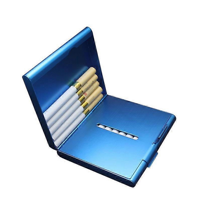 Cigarette Cases,Genuine Goods Laifu 846 Aluminum Ultra-Thin Follet Cigarette  Case Cigarette Holder 20 Pack Creative Metal Cigarette Case Men's Gift