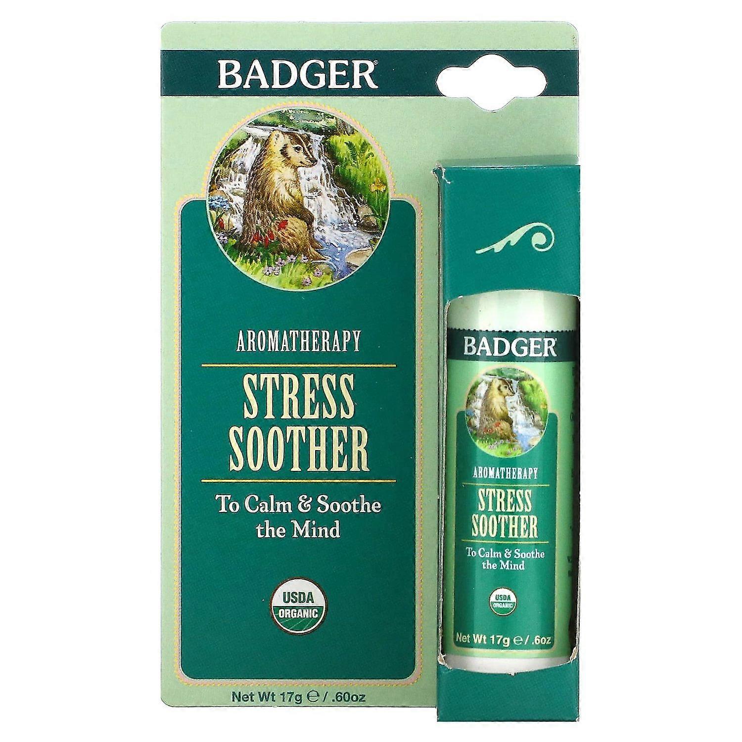 Badger, Aromatherapy, Stress Soother, Tangerine & Rosemary, 0.6 oz (17 g)
