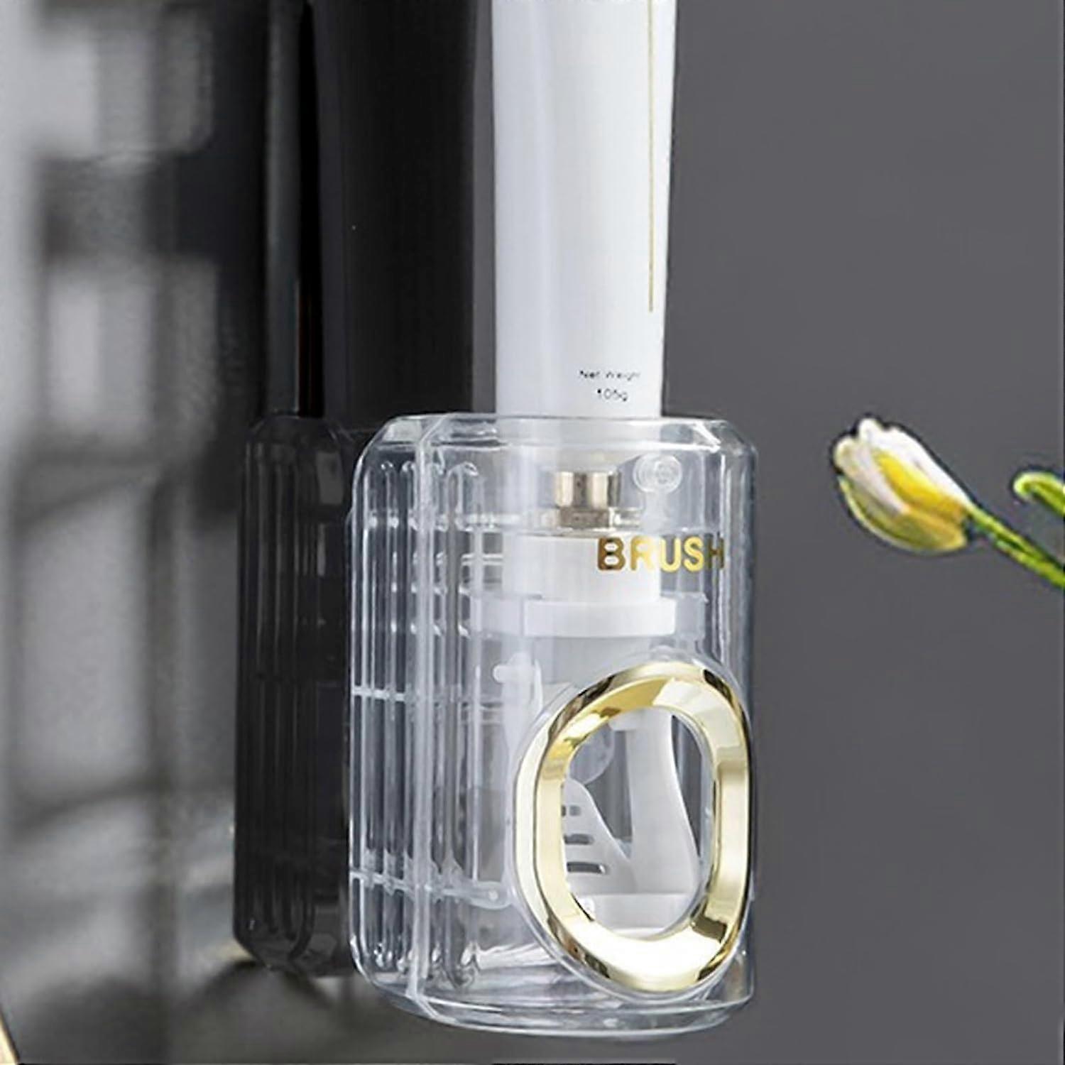 Toothbrush Holder Wall Mounted, Automatic Toothpaste Dispenser Toothpaste Holder Toothpaste Dispenser Wall Mounted Toothpaste Squeezer