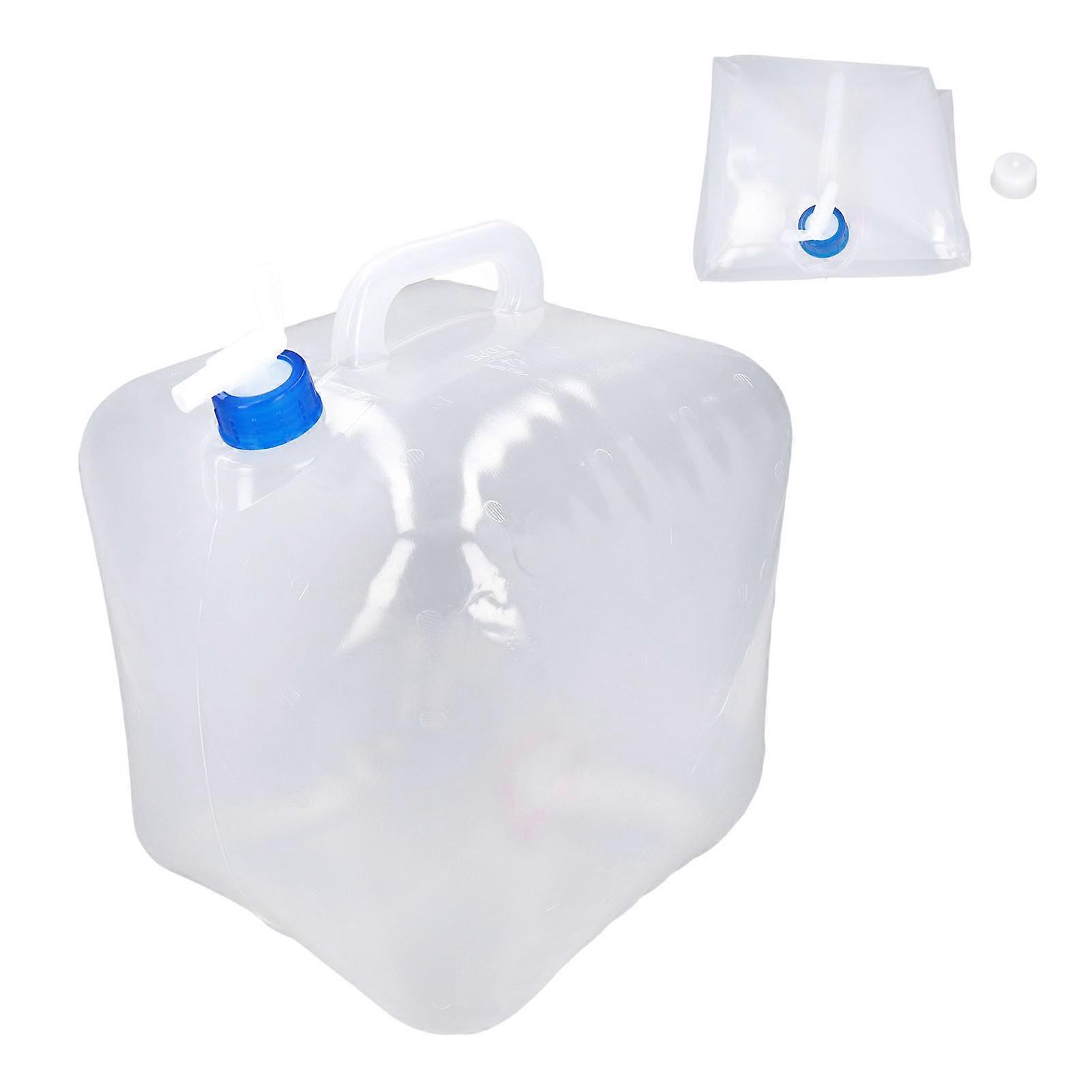 2Pcs Collapsible Water Container 20L Large Capacity LDPE with Spigot for Laboratory