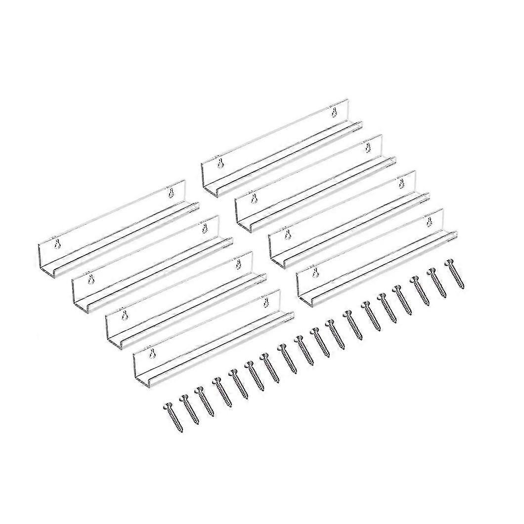 record holder wall mount, 8 pack vinyl record shelf storage acrylic